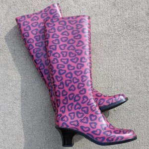 Marc By Marc Jacobs Rubber Rain Boots Pink/Purple